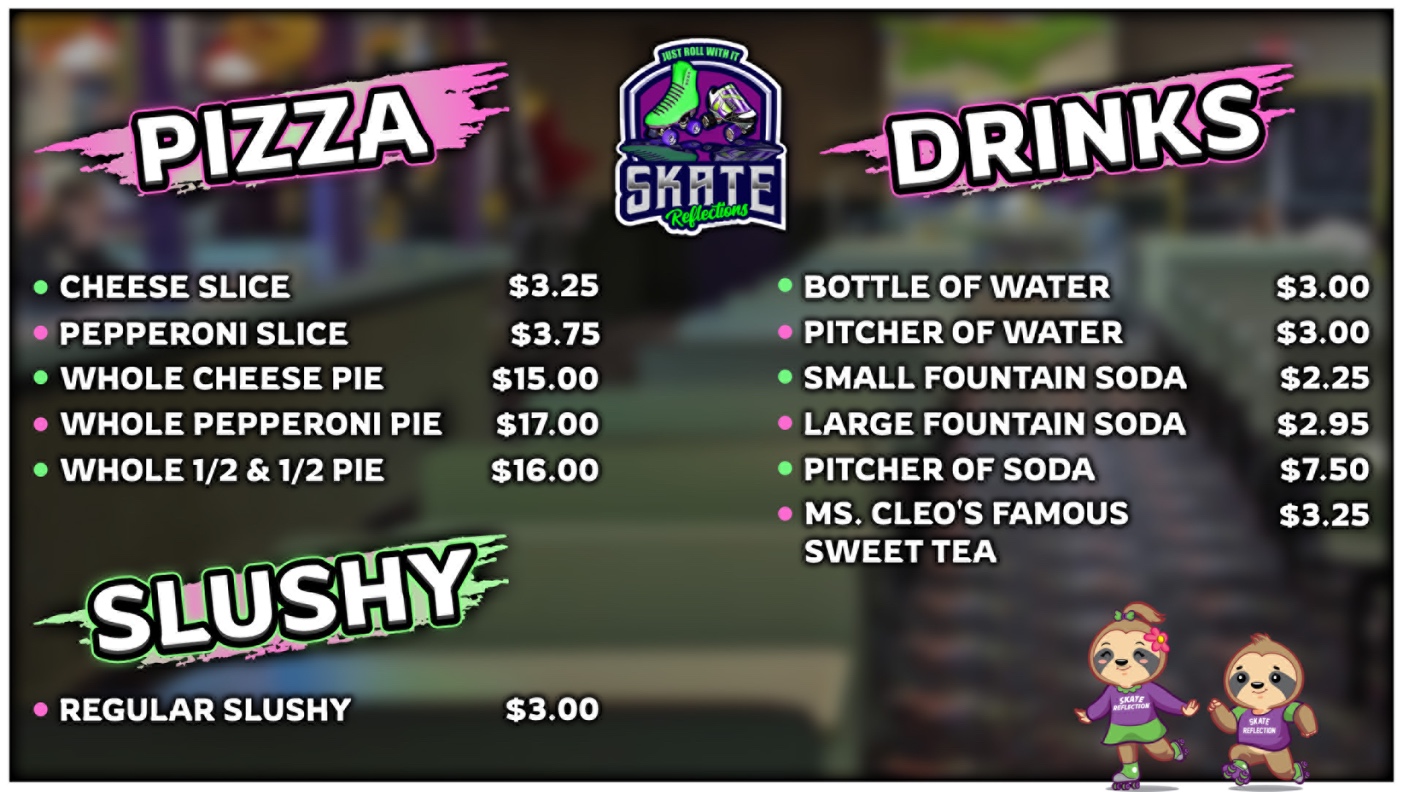 Menu Skate Reflections